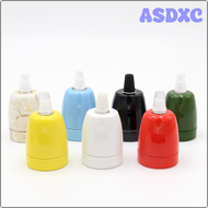ASDXC E27 Ceramic Bulb Lamp Holder Multi Colors Porcelain Light Socket Pendant Light Fixtrues QWSXC