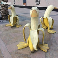 [Chinatera] Creative Funny Banana Duck Art Statue Peeled Banana Resin Sculpture Ornament Outdoor Courtyard Home Garden Decoration
