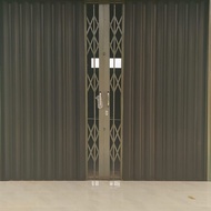 Pintu folding gate plat aluminium