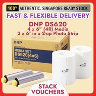 DNP DS-620 Dye-Sub Media 4X6 (2 set/box) – 400 4R Size prints per set