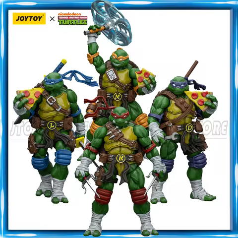 [Pre Order][Available in Asia]JOYTOY TMNT Action Figures 1/18 Michelangelo Donatello Leonardo Raphae