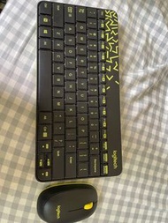 Logitech 羅技 MK240 2.4G 無線鍵盤滑鼠組 黑黃