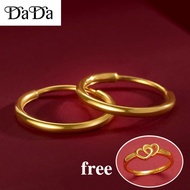 916 gold earrings 2.3 cm wide and glossy earrings womens earrings real gold counter jewelry