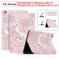 For Huawei M3 8.4 M3 Lite 8.0 M5 8.4 M5 Lite 8.0 M6 8.4 M5 Lite 10.1 T5 10.1 M5 10.8 M6 10.8 Mediapad T3 9.6 PU Leather Folding Stand Shell Printed Soft TPU Back Cover