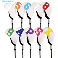 BACK2LIFE Golf Head Cover 4-9,P,S,A, X 10Pcs/set Protective Cover Golf Putter Accessories With Numbe