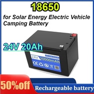 24V 20Ah 18650 Lithium Battery Pack Rechargeable for Solar Energy Electric Vehicle Camping Battery w