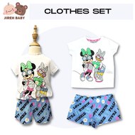 Minnie Mouse Baju Budak Baju Baby Girl 1-15 years old Girls Clothing Set Girl Causal Daily Wear 2 Pi