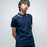 Troublemaker - POLO Shirt - Bianco NAVY
