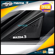 Mazda 3 BP Tweeter Cover Pillar Speaker Tweeter Frame Cover Titanium Black Trim Mazda 3 BP 2019 - 20