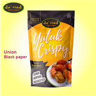 cemilan seafood denind snack yutuk crispy gurih renyah Rasa Union Black paper