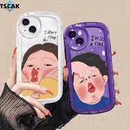 Funny Boy Girl Couples Phone Case For Xiaomi 14 13 13T 12 12T 11T Pro Clear Case Airbag Shockproof