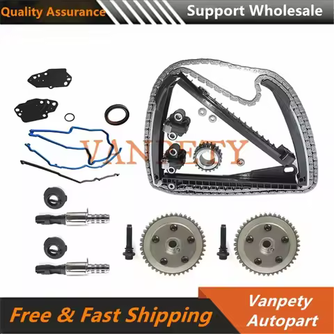 New 3R2Z6A257DA 3L3E6C524FA Timing Chain Kit Cam Phaser Valve For Ford Expedition F150 F250 For Linc