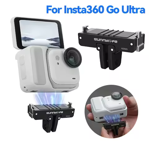 Metal Magnetic Quick Release Base for Insta360 Go Ultra Extension Mount Adapter Holder Bracket for I