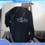 GODMOTHER No. 7 Long-Sleeved Sports T-Shirt American Hip Hop Style Unisex Loose Sleeve T-Shirt