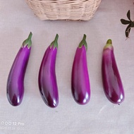 fake eggplant Simulation Fruit Vegetable Model Fake PU Eggplant Melon Decoration Kitchen Decoration 