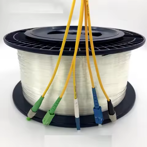 FCUPC-FCUPC 9/125um G652D 1-80KM Singlemode Single Bare Fiber Disk OTDR Measuring Fiber Tester Exten