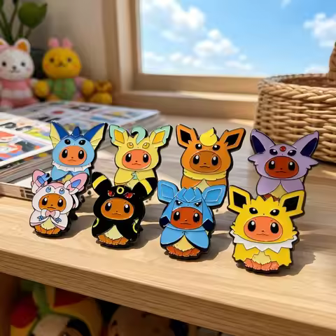 Kawaii Pokemon Anime Eevee Cos Vaporeon Boy Travel Bag Accessories Ins Eevee Cos Umbreon Sylveon Gir