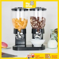 Dry Food Cereal Dispenser Cereal Dispenser Candy Snack Twin Cylinder Jars Dry Food Storage Dispenser