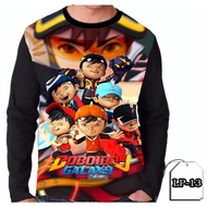 Boboiboy Galaxy Long Sleeve Shirt For Children And Adults With 3D Printing Motif LP-13
