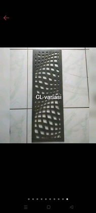 plat besi plasma cutting 150x30cm pintu pagar besi costum putar lipat