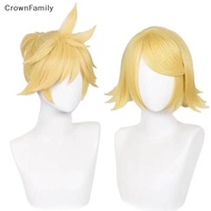 [CrownFamily] Anime Kagamine Rin Cosplay Wig Party Anime Kagamine Rin Cosplay Wigs Heat Resistant Sy