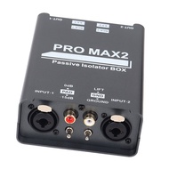 Alilin 2 Channel Mixer Sound Isolator Mixer Equipment Microphones Common Ground Filter Current Sound