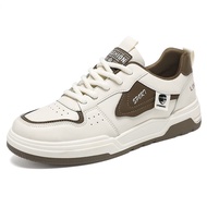 รองเท้าผ้าใบผู้ชาย รองเท้าสีขาวขนาดเล็ก รองเท้าบอร์ด  Men's sports shoes, white sneakers, loafers Mi