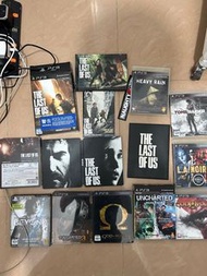 Ps3 最後生還者 限定版  超凡雙生  暴雨 heavy rain  戰神升天  神秘海域 1 2 3  古墓麗影  戰神3  黑色洛城  二之國  max payne 3  最終幻想13-2