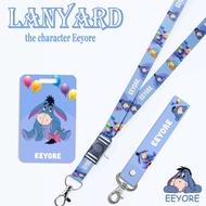 GANTUNGAN Strap LANYARD Card HOLDER Eeyore Character Keychain, Cellphone, ID Card