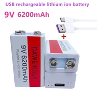 🔥9V Rechargeable Battery6200mah Square Microphone Multimeter Medical Instrument B Battery