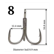 kail treble hook BKB treble hook 4X strong