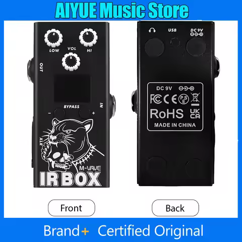 M-VAVE Guitar IR Box Effects Pedal with IR Cab Impulse Response Cabinets Speaker Simulator XLR Outpu