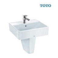 【 老王購物網 】TOTO 臉盆 L710CGUR-SP + 龍頭 TLS04301PC 含腳柱 ☎ 台灣公司原廠保固