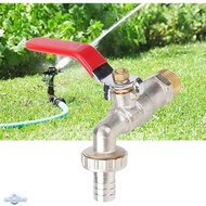 BATHKITCHZ Garden Hose Irrigation Tap Joint Pipe Bib Tap Outdoor Faucet Brass Garden Bib Tap