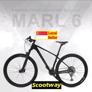 SAVA/VOLCK Carbon Fiber Mountain Bike Deck/Marl 6 Shimano Deore M6100 1x12 Speed/12.4kg