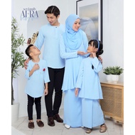 SET FAMILY BAJU Kurung Moden Riau Afra In Baby Blue BAJU MELAYU KIDS DADDY RAYA2022 by moff2u