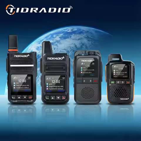 TIDRADIO Global Walkie Talkie Long Range 4G 5000KM POC Radio with 1 Year Sim Card for Hiking and Cam