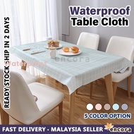 [1PC] Encora Waterproof Table Cloth Alas Meja Makan Oil Resistant Table Cover 桌布 Lapik Meja Plastik 