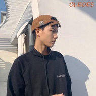 CLEOES Men Women Skullcap, Cotton Dome Brimless Hat Unisex, Vintage Solid Color Docker Cap Gorras Me