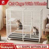 Cat Cage XXL Sangkar Kucing Besar Murah 3 Large Platform Cat House Cat Villa With Tray Wheels 猫笼