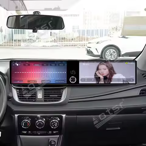 Dual Screen For Toyota Yaris L Sedan Yaris Vios Vios FS 2017~2021 Android Car Radio Multimedia Playe