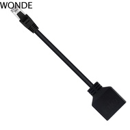 WONDE Gigabit Ethernet Splitter Ethernet Socket Splitter Cable Black Durable Extension Cable RJ45 Et