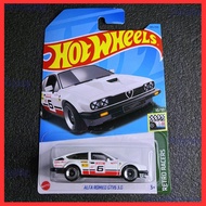 Hot Wheel Alfa Romeo GTV6 3.0 White 2023 Collections Series Retro Racers Alfa Romeo Diecast White Ca