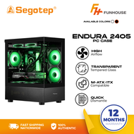 Segotep Endura Pro+ PC Case (E-ATX / ATX / M-ATX / ITX Supported) (Cooling Fans, Graphics Card, Moth