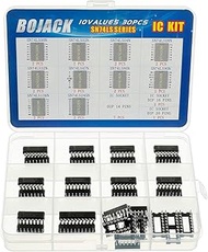 BOJACK 10 Values Pack of 30 Low Power Schottky Logic IC including: SN74LS00N SN74LS02N SN74LS04N SN7