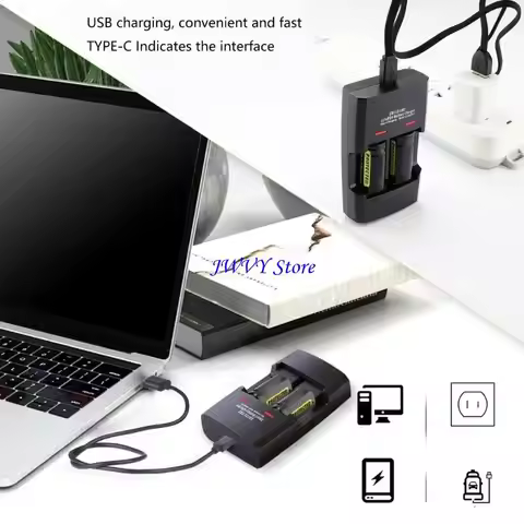 573A LiFePo4 Battery Multifunctional 2 Slot Intelligent Lithium Battery Holder For RCR123 RCR2 16340