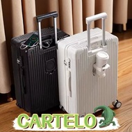 CARTELO 行李箱28吋新款USB接口水杯 架拉鏈款行李喼 行李箱旅行箱旅行喼優 質行李箱Luggage 行李箱 萬向輪海關鎖 行李箱 Foldable luggage Portable lugg