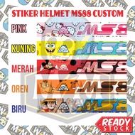 STIKER MS88 CUSTOM | ANIME | KARTUN NS88 | APOLLO | HELMET |  MIMEMPAYAR
