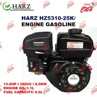 HARZ 6.5L 13HP 389CC 8.0KW HZ5130-25K GASOLINE ENGINE 25MM KEY TYPE POWER ENGINE MACHINE
