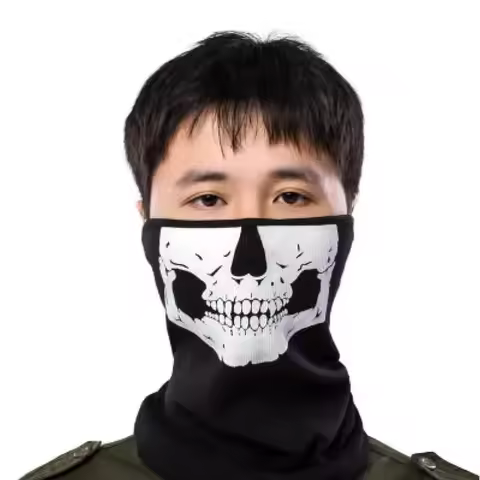 ★★★Unisex Ghost Print Skull Motorcycle Face Mask War Game Call Of Duty MWII 2022 COD Ghost Simon Ril